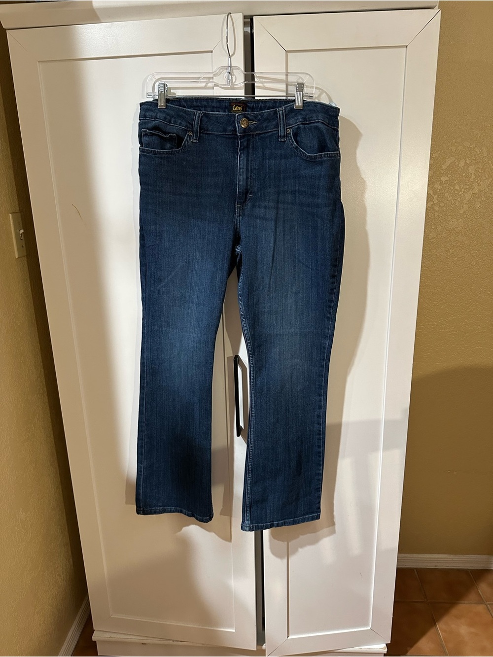 Sz 16 short Lee Women's Dark Blue Straight Jeans